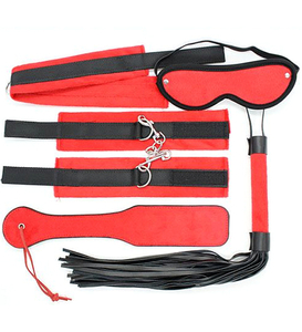 Komplet zniewolenia Bondage kit red