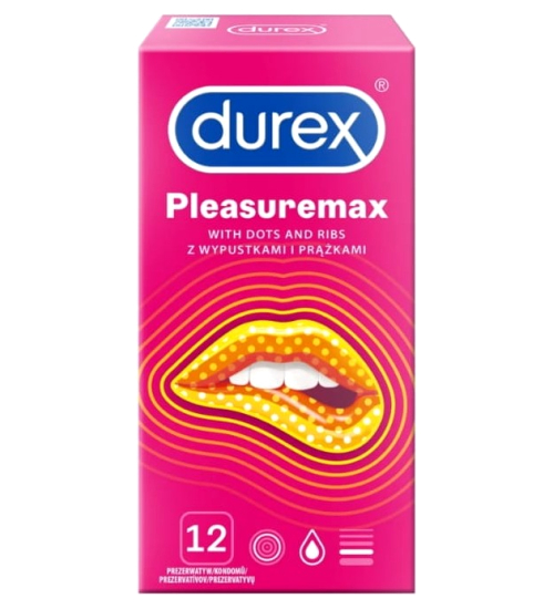 Prezerwatywy Prążkowane Durex Pleasuremax 12 szt.