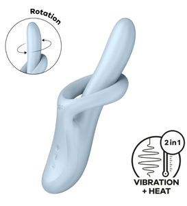 Nowoczesny wibrator 3w1 - Heat Flex 4