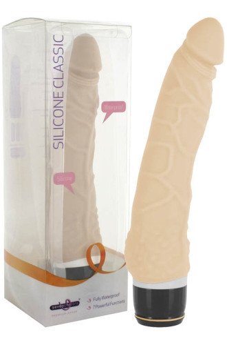 Silikonowy Vibrator Real - 7 wibracji, pulsacji