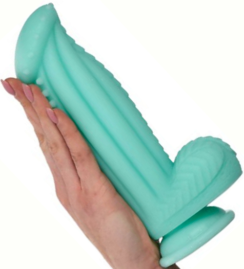 Niebieskie Monster dildo z przyssawką 