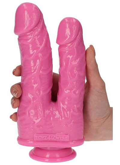 Podwójne realistyczne dildo pink